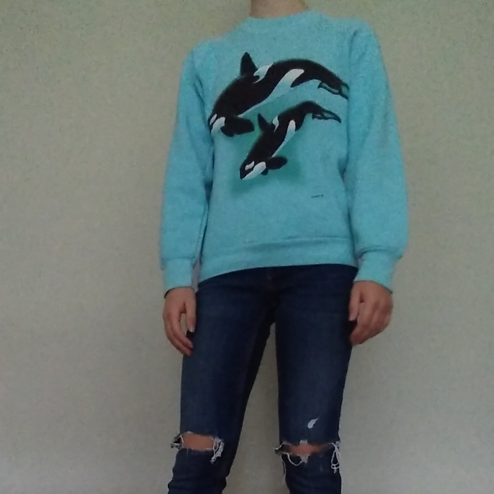 Orca Whale graphic Sweatshirt